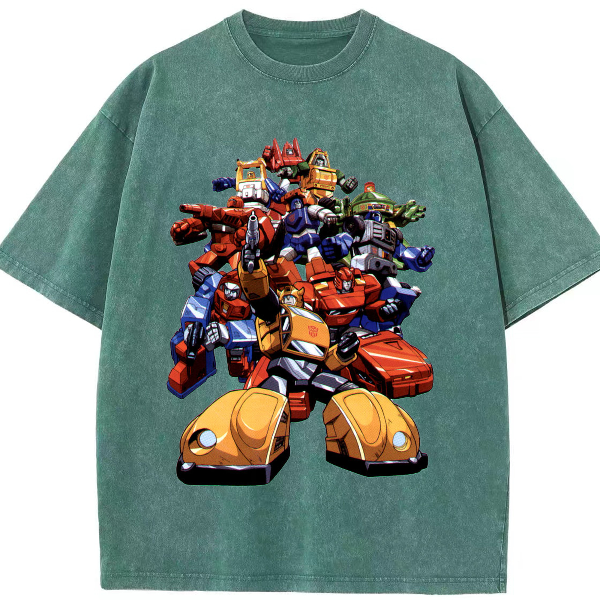 （画像用）  綿100% ヴィンテージ風 半袖Tシャツ（フロントプリント）